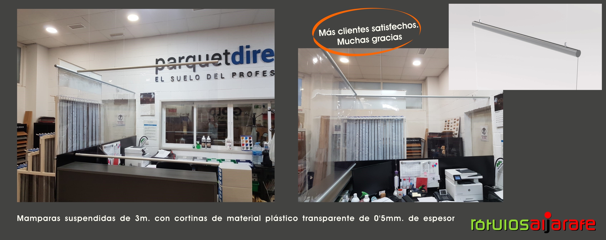 pantallas colgantes proteccion